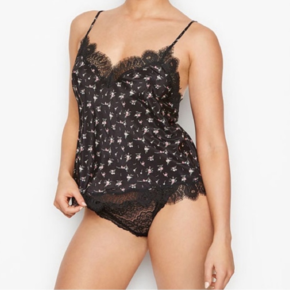 Victoria’s Secret Floral Camisole Top Lingerie Sz M
